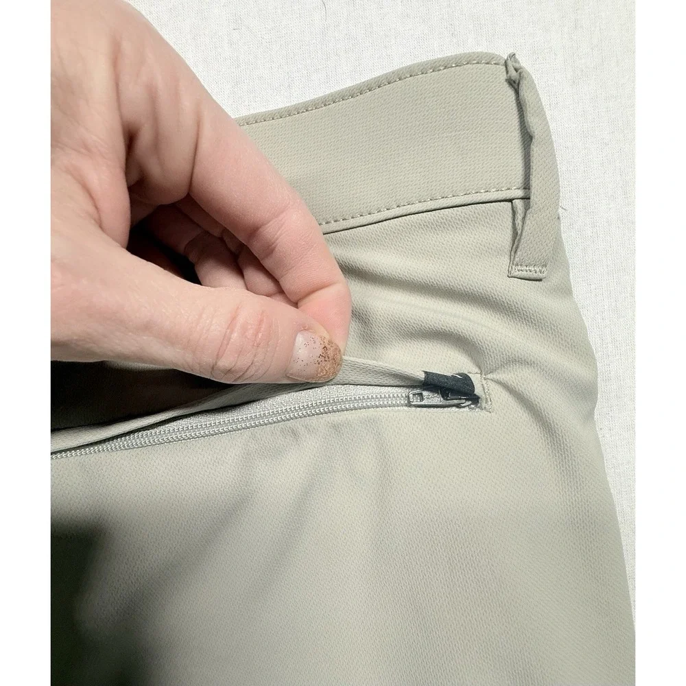 Banana Republic City Pants Men 40x34 (38x32) Tan‎ Slim Fit Performance Preppy